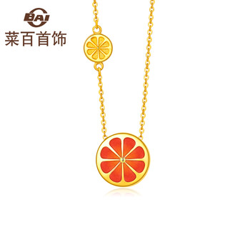 菜百首飾黃金項鏈5.1-10克，5克