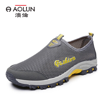 澳倫（aolun）男士灰色套腳 40