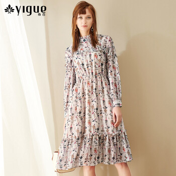 亦谷（YIGUE） 碎花 印花 連衣裙