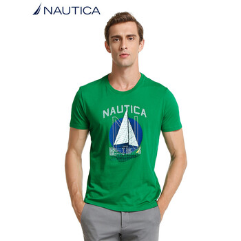 諾帝卡（NAUTICA） 短袖 男士T恤 綠色 3QV 