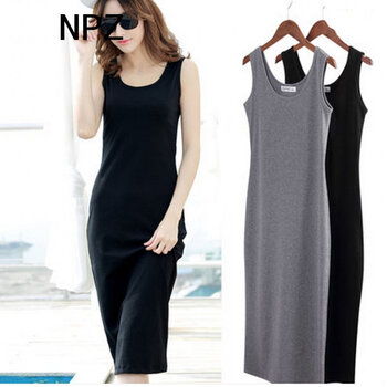 NPZ 純色 做舊 連衣裙