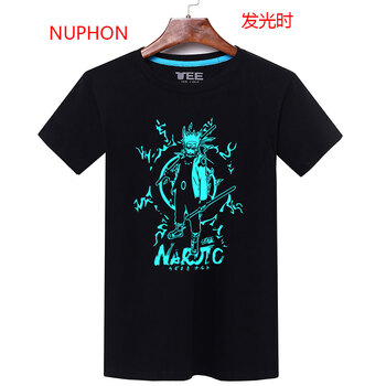 怒風(fēng)（NUPHON） 短袖 男士T恤 鳴人夜光黑色 S，L，M