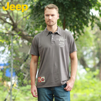 Jeep 短袖 男士T恤 灰色Z5 