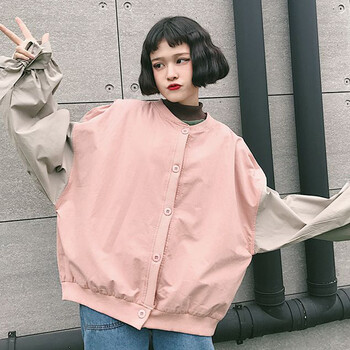 西牧子 POLO領(lǐng) 長(zhǎng)袖 女 短外套 系帶