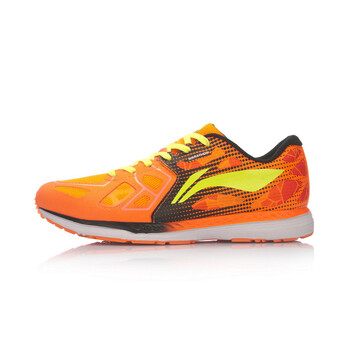 李寧（LI-NING）跑步鞋熒光耀橙/新基礎(chǔ)黑-1 39