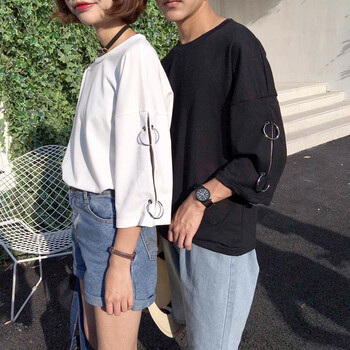 西牧子 拼接 短袖 T恤 女 圓領(lǐng)