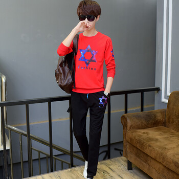 ACE&WEISS 長(cháng)袖 男士T恤 紅色 XL，L，加大，M，XXXL，XXL