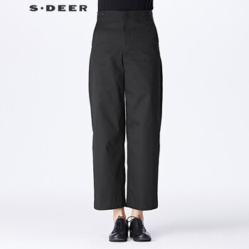 S.DEER 高腰  女 長(zhǎng)褲 休閑褲