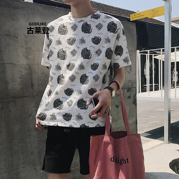 古萊登（GODLIKE） 短袖 男士T恤 貓 M