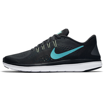 耐克（NIKE）跑步鞋898457-009煤黑/翡翠綠/暴風藍/渦輪綠 41