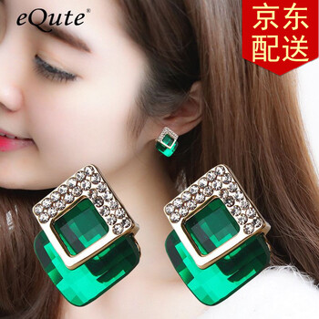 依特（eQute）耳釘合金，合成水晶