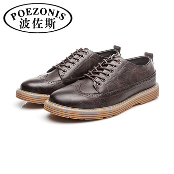 波佐斯（POEZONIS）男士棕色 38