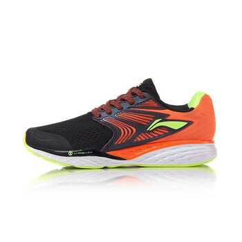 李寧（LI-NING）跑步鞋新基礎(chǔ)黑/熒光耀橙-1 42