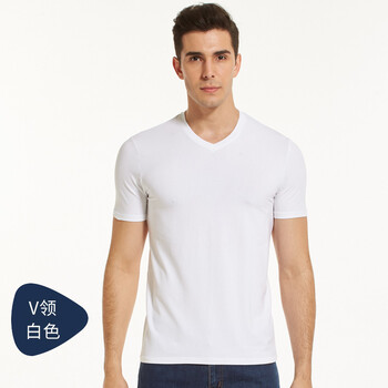 恒源祥 短袖 男士T恤 白色1件裝 XL，L，XXXL，XXL