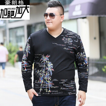 豪朗格（HAOLANGGE） 長袖 男士T恤 黑色加絨厚款 