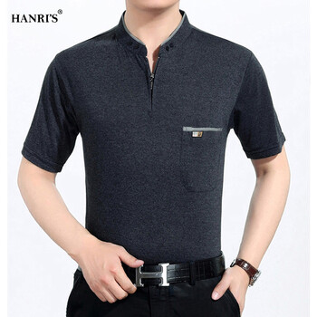 瀚瑞（HANRI'S） 短袖 男士T恤 深灰色 