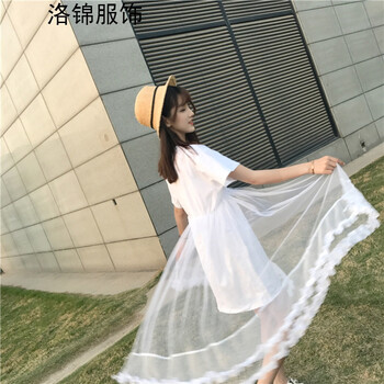 洛錦 純色  連衣裙