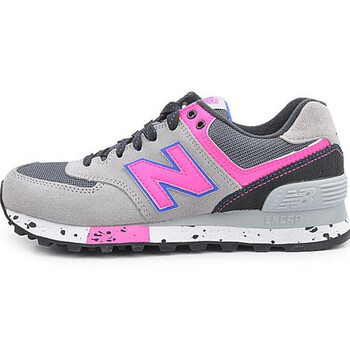 NEW BALANCE跑步鞋淺灰色/深灰色WL574OGP 36