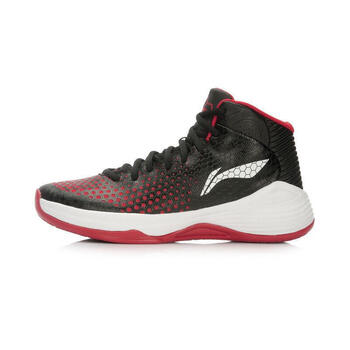 李寧（LI-NING）籃球鞋黑/白/絳紅色 35以下