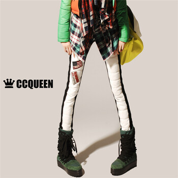 CCQUEEN 中腰 直筒褲 女 長褲 休閑褲