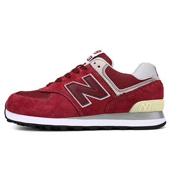 UN跑步鞋NB574酒紅 36