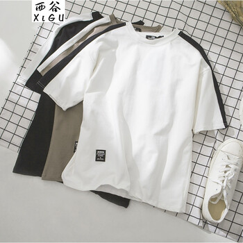 西谷（xigu） 短袖 男士T恤 白色 S，XL，L，M