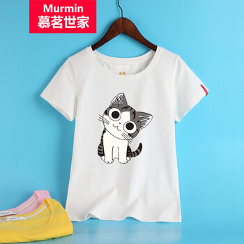 慕茗世家（Murmin） 印花 短袖 T恤 女 圓領(lǐng)