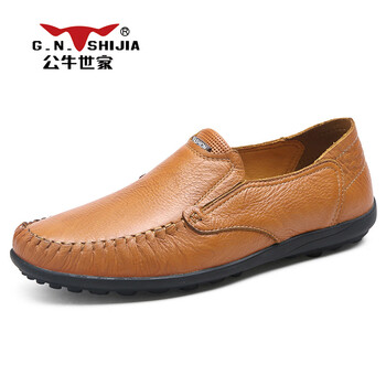 公牛世家（G.N.SHI JIA）男士黃棕色888456 39