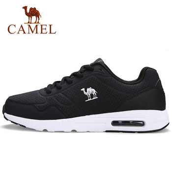 駱駝（CAMEL）跑步鞋黑白   女款A(yù)73318612 38