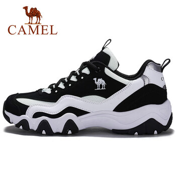 駱駝（CAMEL）跑步鞋黑/白 女款A(yù)74363614 35