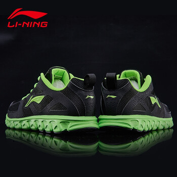 李寧（LI-NING）跑步鞋黑綠 44，45以上，39，40，41，42，43