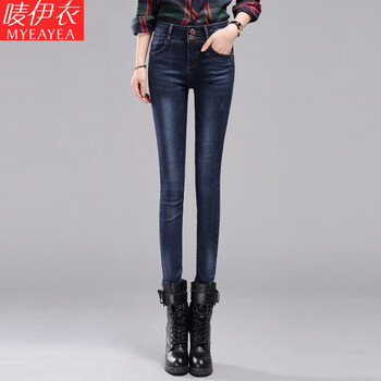 嘜伊衣（MYEAYEA） 中腰 鉛筆褲/小腳褲 女 長(cháng)褲 牛仔褲
