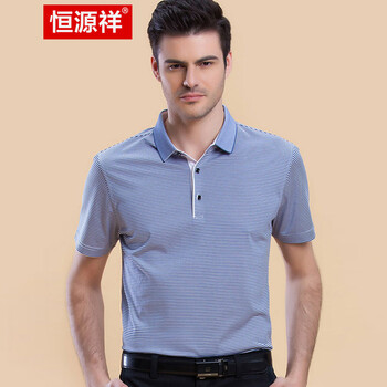 恒源祥 短袖 男士T恤 中蘭02Y46953 S，XL，L，XXXL，M，XXL