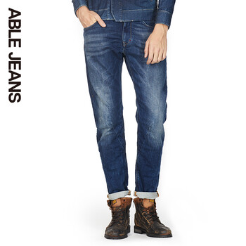 ABLE JEANS 錐形褲 青春休閑 男士牛仔褲