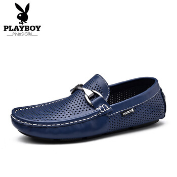 花花公子（PLAYBOY）男士深藍（鏤空） 44，39，40，41，42，43