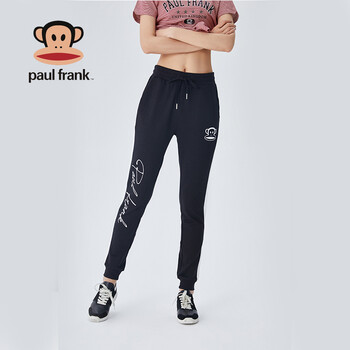 大嘴猴（PAUL FRANK） 高腰 直筒褲 女 長褲 休閑褲