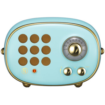 猫王收音机 radiooo积木式收音机便携蓝牙音箱蓝牙音响 波普(蓝)1-0101BK