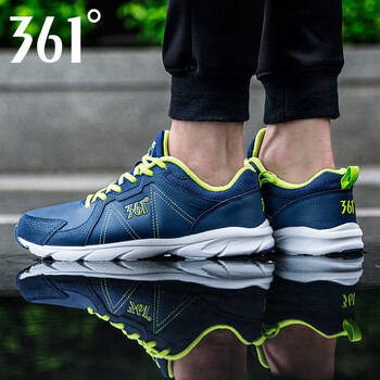 361度跑步鞋莊園藍/淡萊姆 42