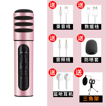 布谷鳥(niǎo)   麥克風(fēng) 玫瑰金(單個(gè)話(huà)筒+三腳架)