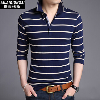 愛萊瓊斯（AILAIQIONGSI） 長袖 男士T恤 駝色 XL，L，XXL，XXXL，加大，M
