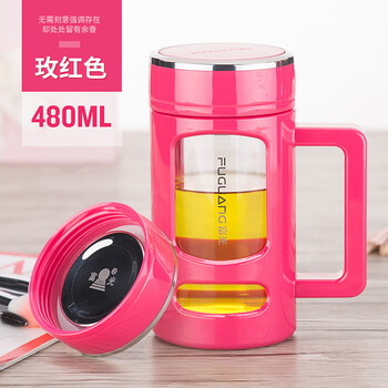 讓你愛上喝水，雙層防燙的玻璃杯