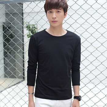 潮以純男 長袖 男士T恤 潮以純男黑色 XL，L，XXXL，XXL，M
