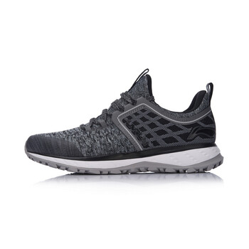 李寧（LI-NING）跑步鞋凝雪灰/標準黑/白色 45以上