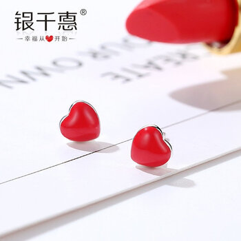 可愛(ài)純銀小耳釘