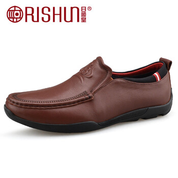 日順皇（RISHUN）男士棕色 38