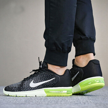 耐克（NIKE）跑步鞋852461-011冷灰/熒光黃 40