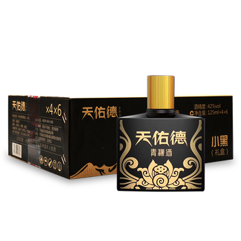 天佑德42度125ml*24瓶，375mL及以下 清香型，清香