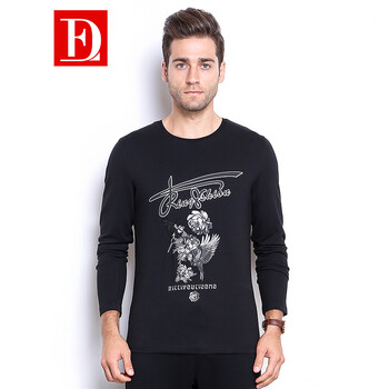 保羅法狄（BAOLUOFADI） 長袖 男士T恤 黑色 XL，L，XXL，M，XXXL