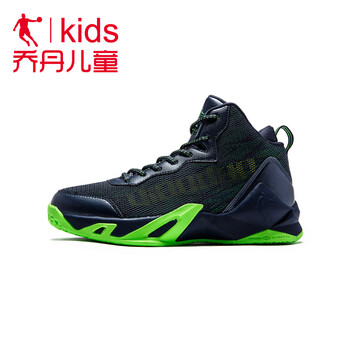 喬丹（QIAODAN）籃球鞋深藏青/閃亮綠 