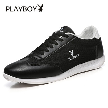 花花公子（PLAYBOY）男士黑色【網(wǎng)面透氣款】 40